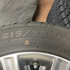 トヨタ純正メッキアルミホイール　グッドイヤー夏タイヤ4本セット　215/55R17