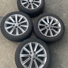 トヨタ純正メッキアルミホイール　グッドイヤー夏タイヤ4本セット　215/55R17