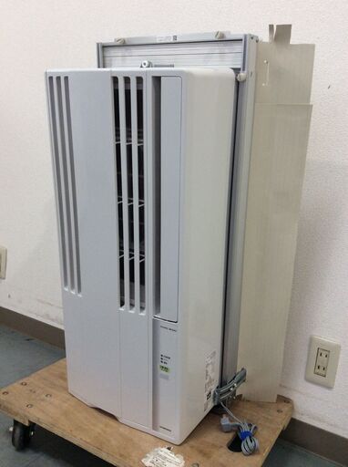 JT9655【CORONA/コロナ 窓用エアコン6畳】美品 2024年製 CW-1624R 冷房専用 クーラー ウインドエアコン リモコン欠品