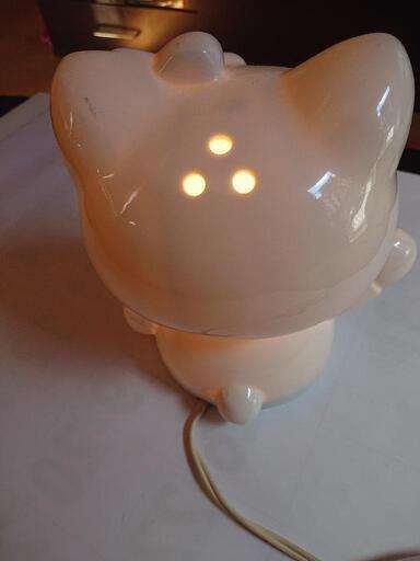 中古・陶器キティ間接照明 中古・陶器キティ間接照明