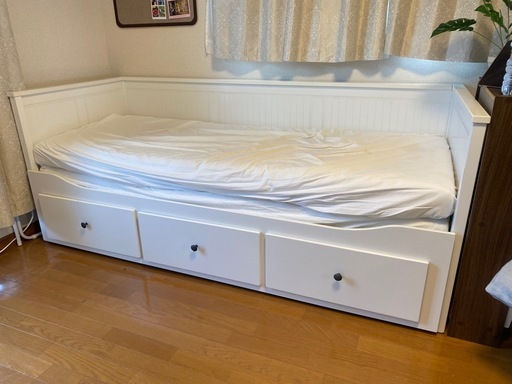 【急募11/2まで】IKEA HEMNES ヘムネス ベッド シングル ダブル ソファ