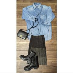 NOBLE owil サステナブルプロセスドデニムシャツ