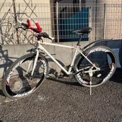 クロスバイク　ホワイト　自転車　28インチ