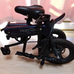 電動アシスト折り畳み自転車　クリア電子(株)ホールドオンQ1