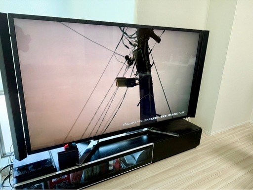 【値下げ！！】大型テレビ84型＋テレビ台