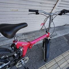 MYPALLAS[マイパラス]M-207 20吋 Wサス搭載折り畳み自転車 外装6段/レッド