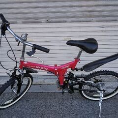 MYPALLAS[マイパラス]M-207 20吋 Wサス搭載折り畳み自転車 外装6段/レッド