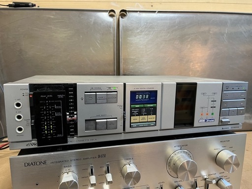 Victor カセットデッキ KD-D55 3HEAD ANRS搭載  動作確認済 録音OK STEREO CASSETTE DECK 割と綺麗な 中古品 ④