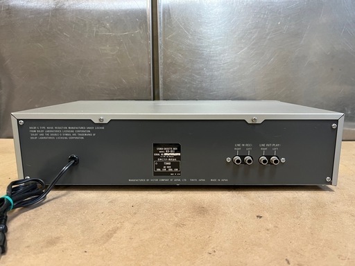 Victor カセットデッキ KD-D55 3HEAD ANRS搭載  動作確認済 録音OK STEREO CASSETTE DECK 割と綺麗な 中古品 ④