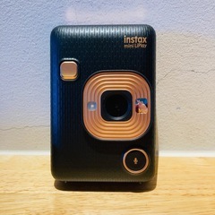 「チェキ」INSTAX mini LiPlay エレガントブラックと、専用ショルダーケースのセット