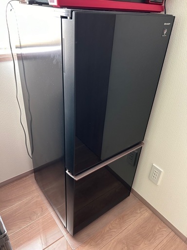 SHARP 冷蔵庫137L ブラック