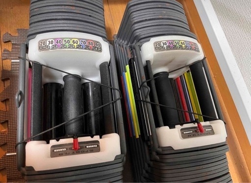 可変式ダンベル 40kg(最大41kg)×2 ダンベル 20kg×2個セット可変式