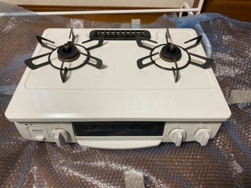 リンナイ　ガスコンロ　2019年製ホワロ