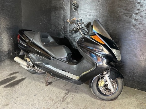 ★支払総額4.8万円★走行テスト済み！始動動画あり♪ ヤマハ マジェスティ250C SG03J 社外マフラー！リアボックス付き！激安ビッグ♪カスタムベースに♪ ☆支払総額4.8万円☆登録代行可能！自賠責も承ります♪ ヤマハ