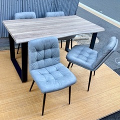 ☆ジモティ割あり☆ 株式会社関家具 2人掛けダイニングセット ブラウン 