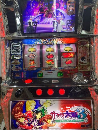 パチスロ実機 サクラ大戦3 巴里は燃えているか コイン不要機 パチスロ