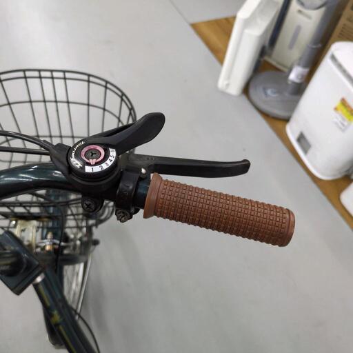 J332 ☆サビ使用感☆折りたたみ自転車☆CAPTAIN STAG☆6段☆LED