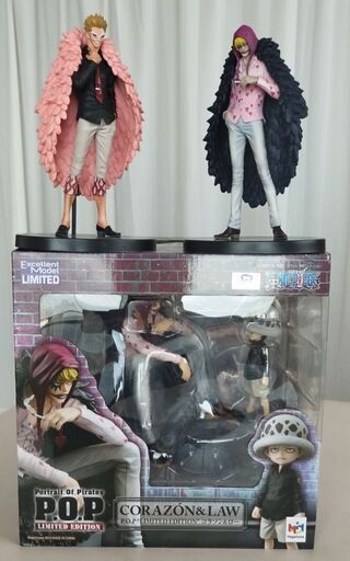 ワンピースフィギュア、コラソン＆ドフラミンゴ＋コラソン＆ローセット