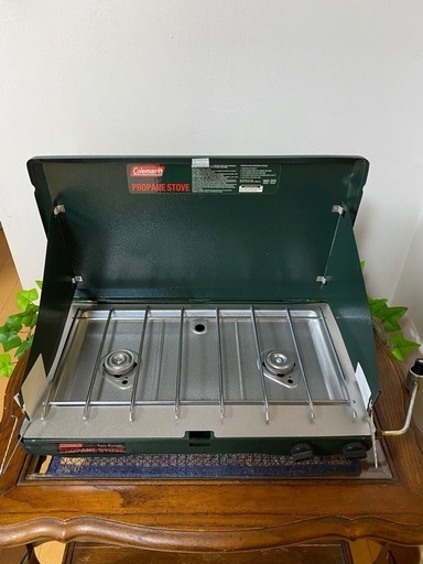美品 Coleman ツーバーナー コンロ