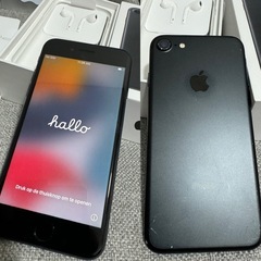 美品✨iPhone7 128GB ブラック Apple [再生新品] 海外SIMシムフリー版 iPhone7 128GBマット