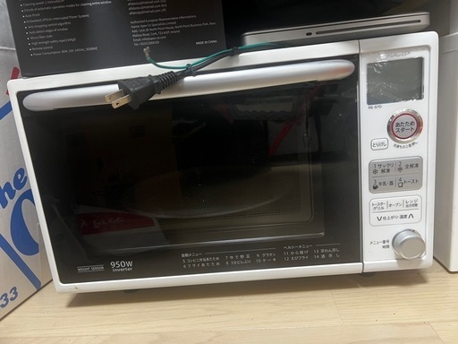 シャープ　電子レンジ　白　美品