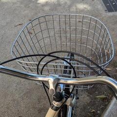 直接渡しのみ】自転車プラリ266A+後ろカゴ付き