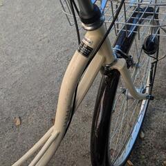 直接渡しのみ】自転車プラリ266A+後ろカゴ付き