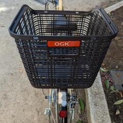 【直接渡しのみ】自転車プラリ266A+後ろカゴ付き 直接渡しのみ】自転車プラリ266A+後ろカゴ付き