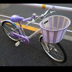 子供自転車　２０インチ　ブリヂストン　パープル