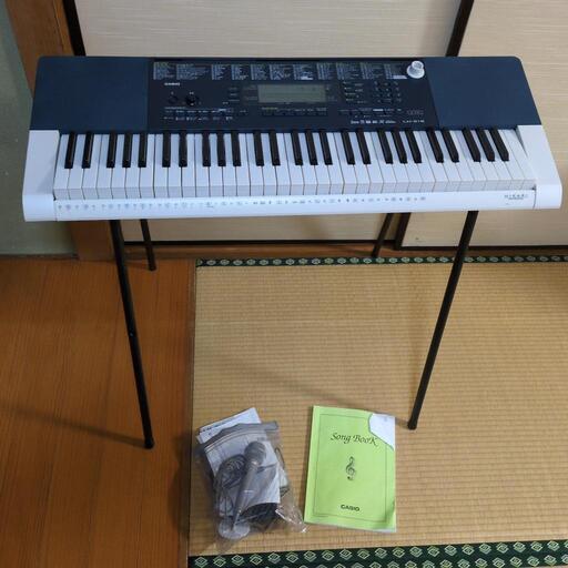 CASIO  LK-215 光ナビゲーション　キーボード　スタンド付　動作品