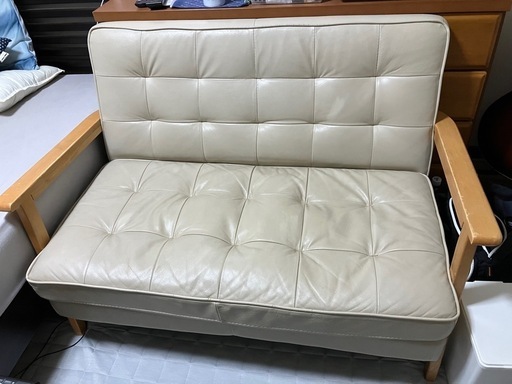 2人掛けソファー 木製フレーム ご自宅まで配送致します！ ソファ 木製