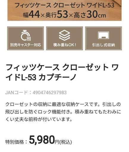 Fits引出収納ケース2個まとめて