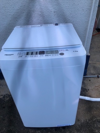 2023年洗濯機18000円、5.5kg、ハイセンス