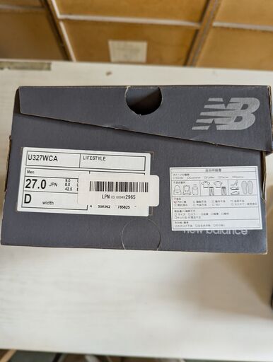 D240　New Balance ニューバランス スニーカー 327 U327WCA GRAY NAVY BLUE ピッグスウェード グレー ブルー ネイビー シューズ メンズ レディース