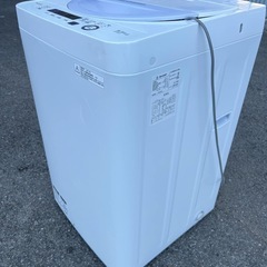 🎄☘️大阪市から阪南市まで配達設置無料🎄シャープ洗濯機　5.5kg🍀保証有り