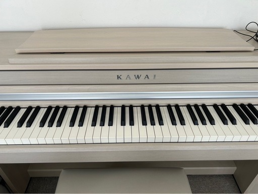 【値下げしました】KAWAI 電子ピアノ CA49 2021年製 88鍵 ホワイト 木製鍵盤 美品 d2583 カワイ CA49A プレミアムホワイトメープル 白 綺麗 高年式