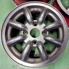 アルミホイール#502 ブラックレーシング 6JJ-14in ／ Offset:38 ／ PCD 