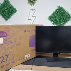 Benq 27インチモニター(使用済み) & JBL charge 5 スピーカー(新品)