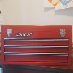 DEEN 工具箱ツールバッグ FGR_3段トップチェスト_レッド DEEN 工具箱ツールバッグ FGR_3段トップチェスト_レッド