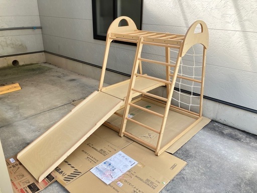 木製 滑り台 ジャングルジム ブランコ 屋内用 すべりだい