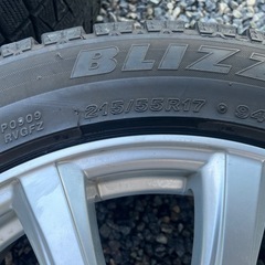 【中古】オデッセイ ヴェゼル等215/55R17 17x7J+53 5穴114.3