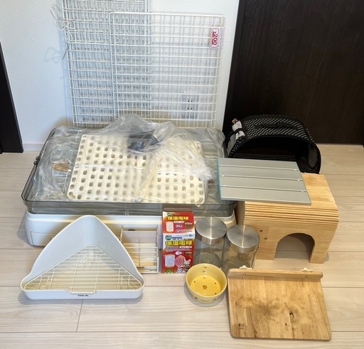 うさぎ 小動物　ケージ・お世話用品等飼育セット