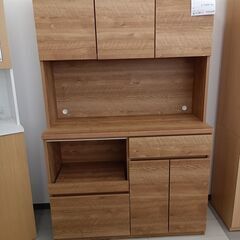 ☆ジモティ割あり☆ レンジボード ナチュラル H180×D45×W115 