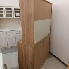 ☆ジモティ割あり☆ レンジボード ナチュラル H180×D45×W115