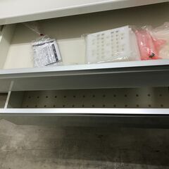 パモウナ キッチンボード 幅120cm 2枚扉レンジボード 食器棚 カップボード スロークローズ 家具 インテリア 家具 ブラウン 収納用品 多目的収納 食器棚 おしゃれ 高級家具 国産品 クリーニング済 堺市【ジャングルジャングル石津店】