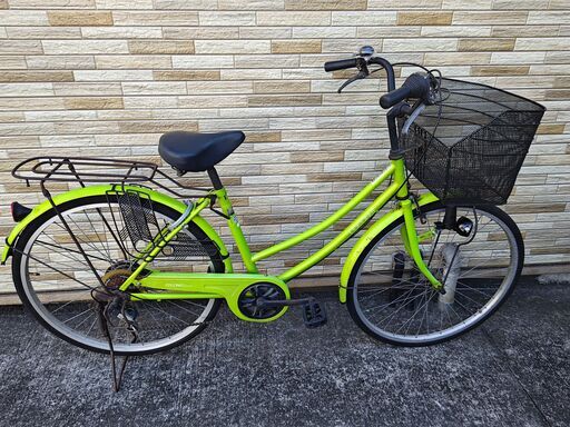中古自転車 6段変速 26インチ LDEオートライト 軽整備済み 防犯登録対応 町田市 相模原市 MM451
