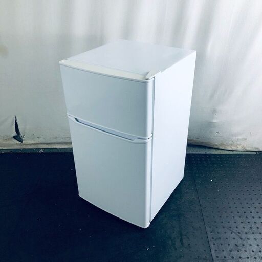 ID:rg219585 ハイアール Haier 冷蔵庫 一人暮らし 中古 2019年製 2ドア 85L ホワイト 直冷式 右開き JR-N85C  【リユース品：状態C】【送料無料】【設置費用無料】