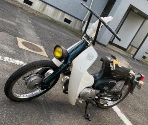 スーパーカブ チョッパー 制作途中 鉄カブ キャブ車