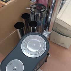 ★ジモティー割引有★ ホンマ製作所 ステンレスストーブ コンロセット 薪ストーブ アウトドア 中古品 