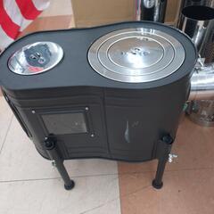 ★ジモティー割引有★ ホンマ製作所 ステンレスストーブ コンロセット 薪ストーブ アウトドア 中古品 